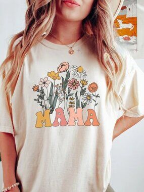 Mama Shirt, Floral Mom Shirt, Retro Mom Tshirt, Mothers Day Gift